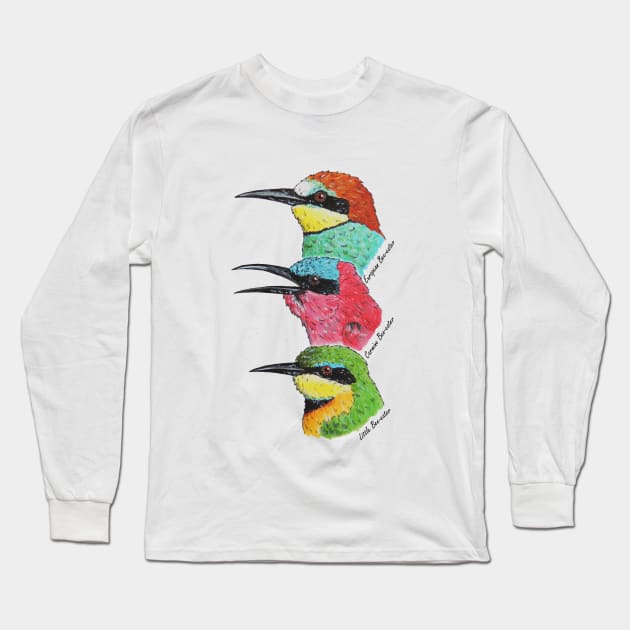 Bee-eaters Long Sleeve T-Shirt by EmmasArt15